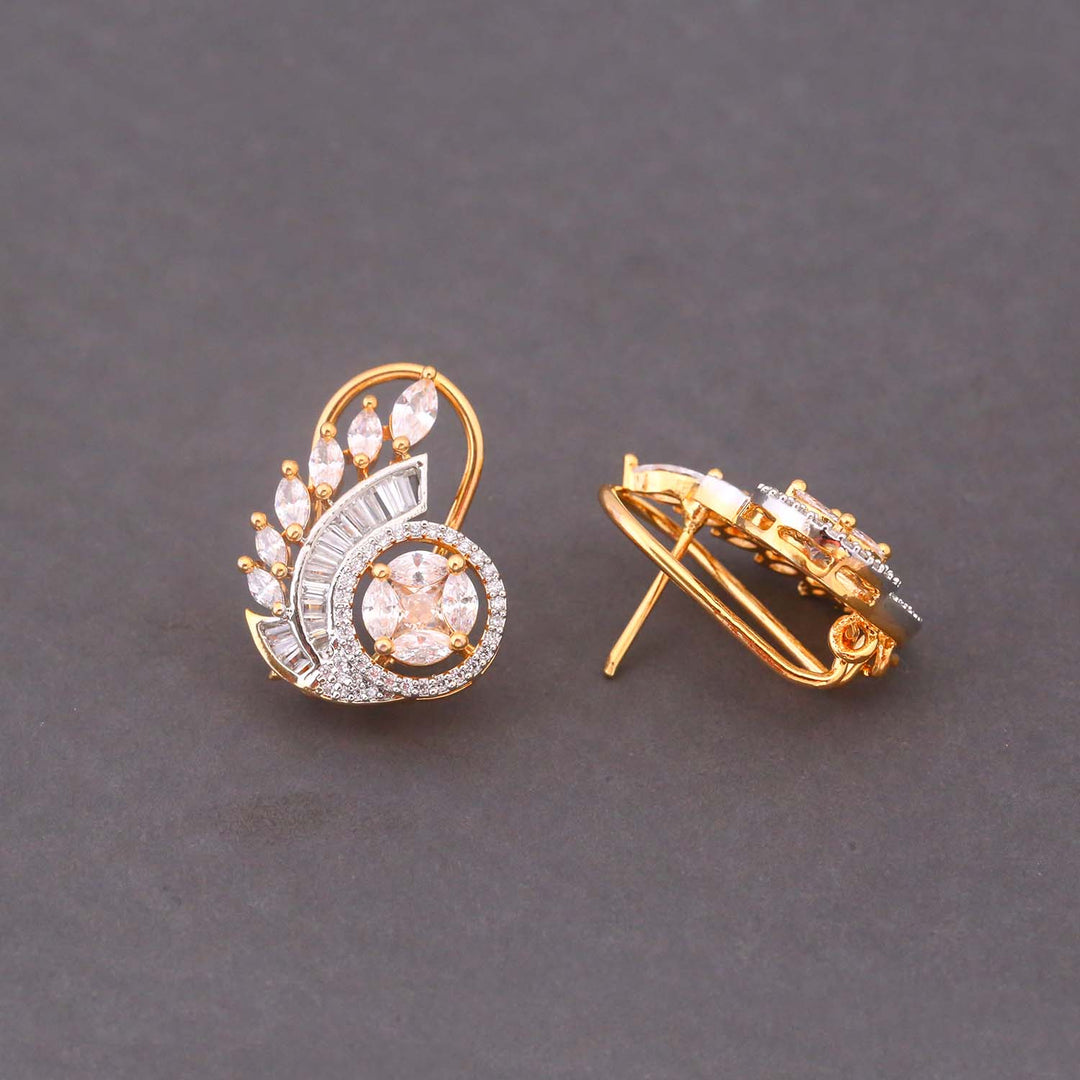 Rose Gold Cadi Zirconia Studs