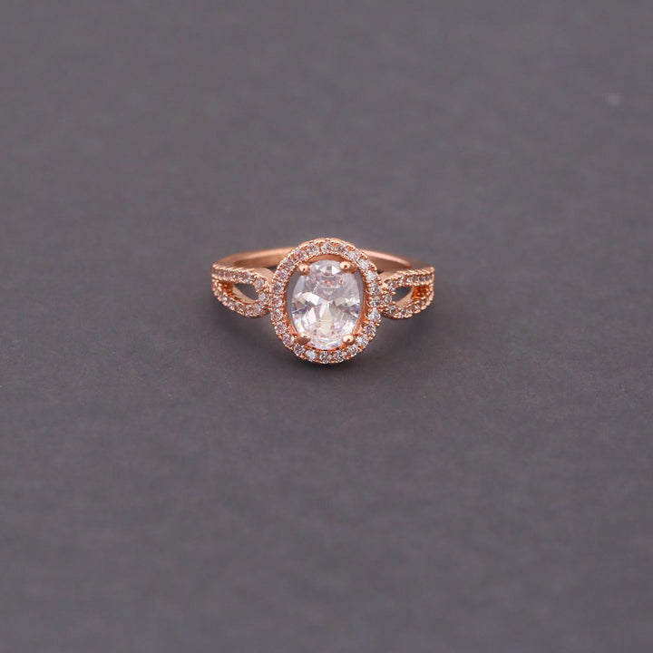 Rose Gold Carla Zirconia Ring