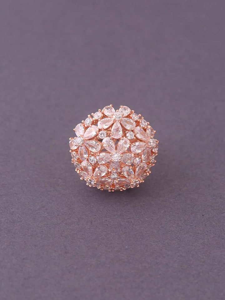 Rose Gold Cherika Zirconia Ring - EOSS