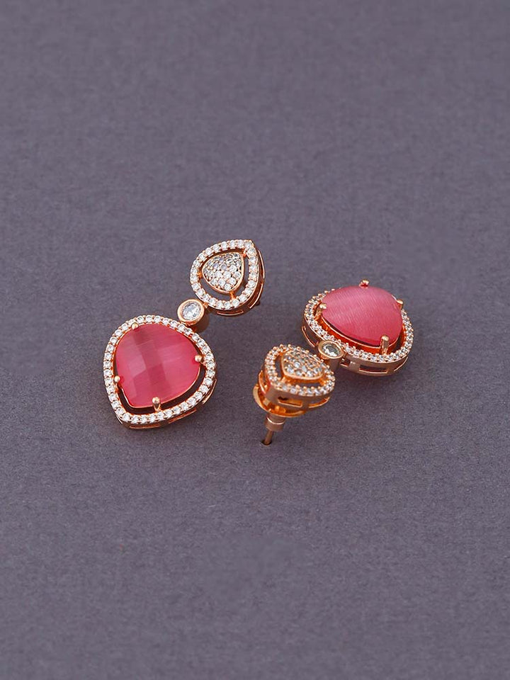 Rose Gold Clarity Danglers