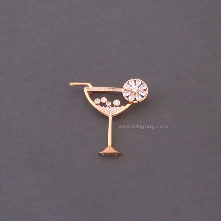Rose Gold Cocktail Brooch