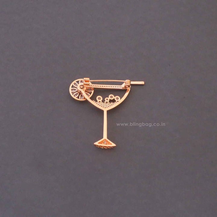 Rose Gold Cocktail Brooch