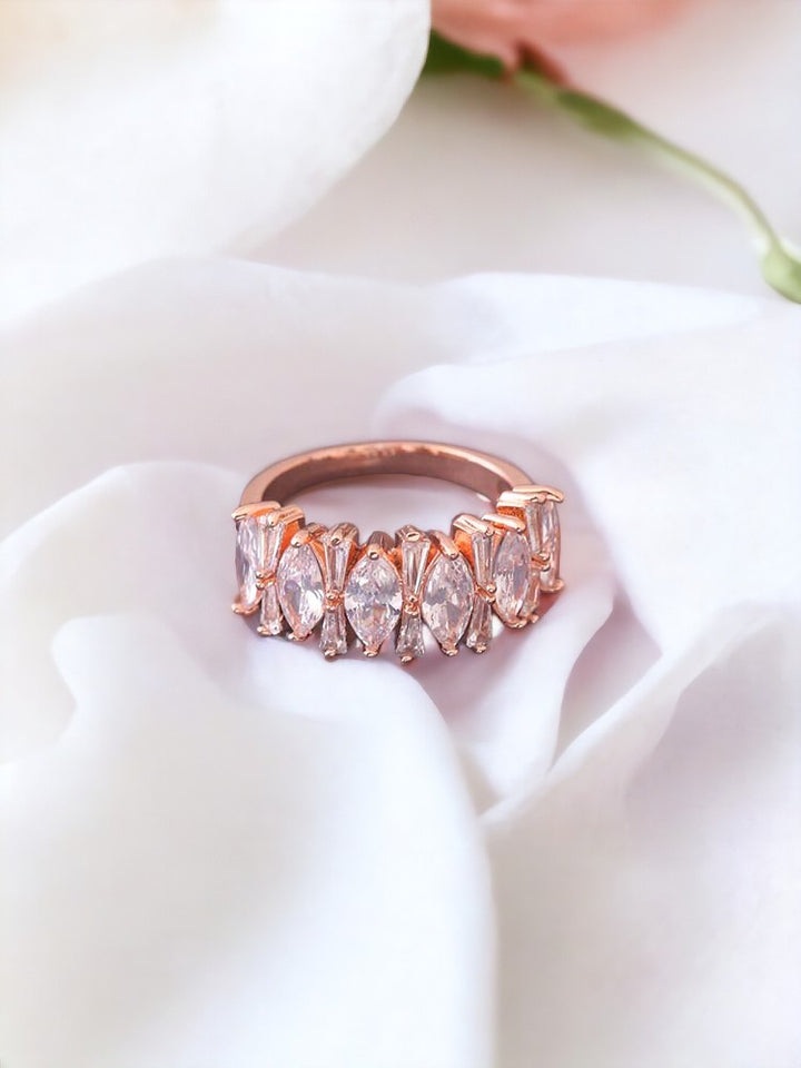 Rose Gold Doris Zirconia Ring - EOSS