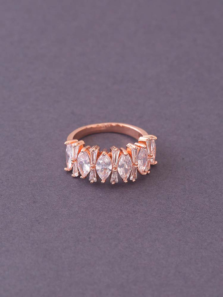 Rose Gold Doris Zirconia Ring - EOSS