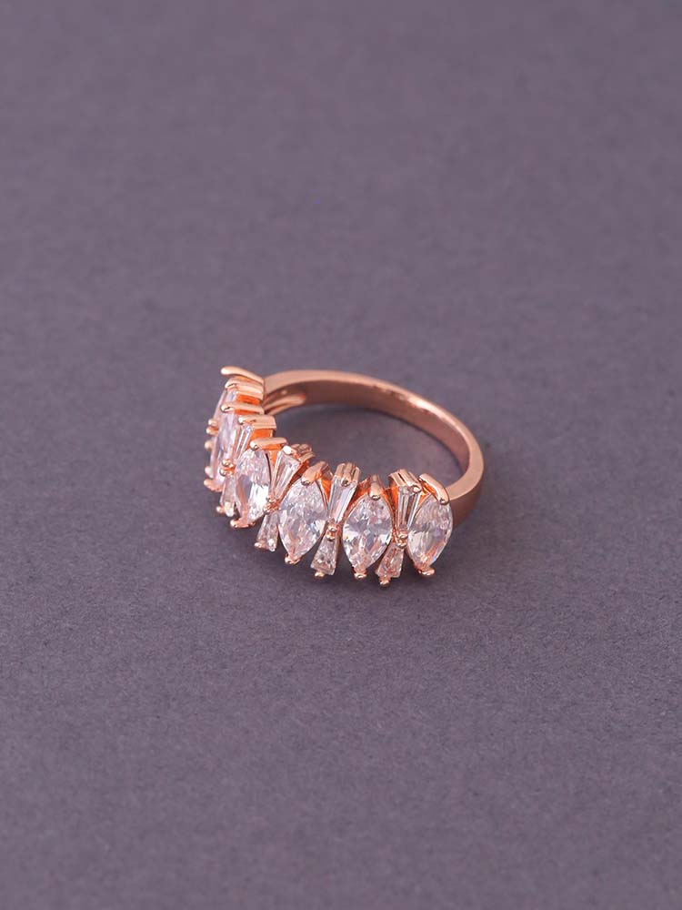 Rose Gold Doris Zirconia Ring - EOSS