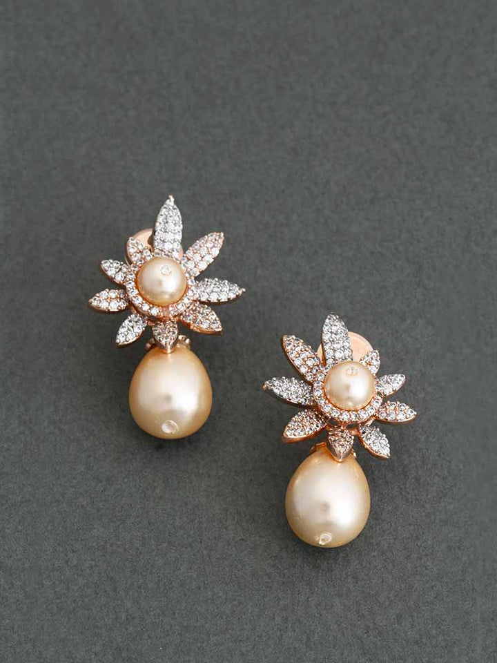 Rose Gold Dove Studs