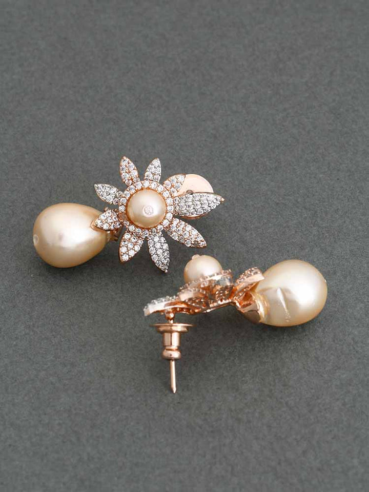 Rose Gold Dove Studs