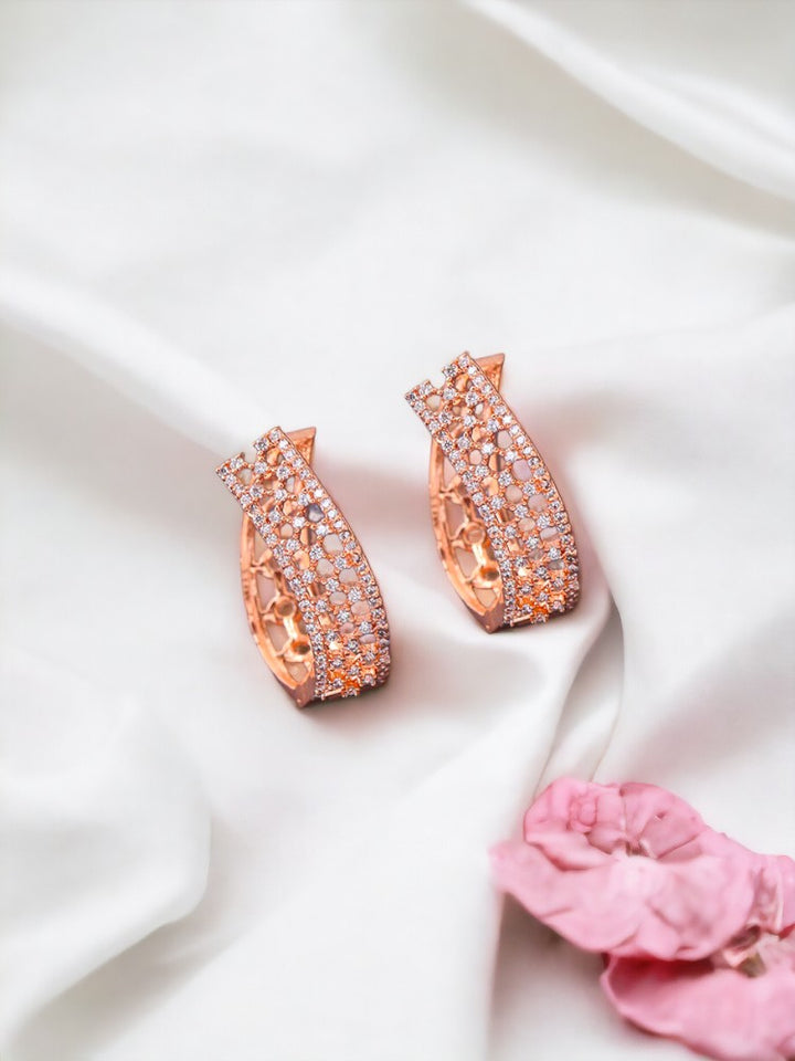 Rose Gold Dulce Zirconia Hoops