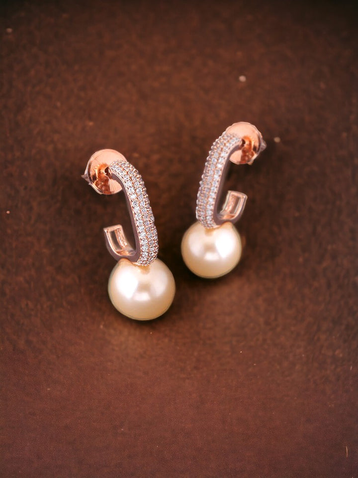 Rose Gold Edwige Zirconia Hoops