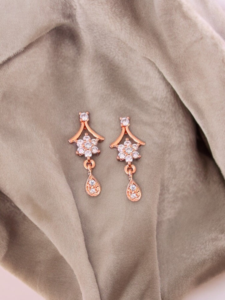 Rose Gold Elaint Danglers