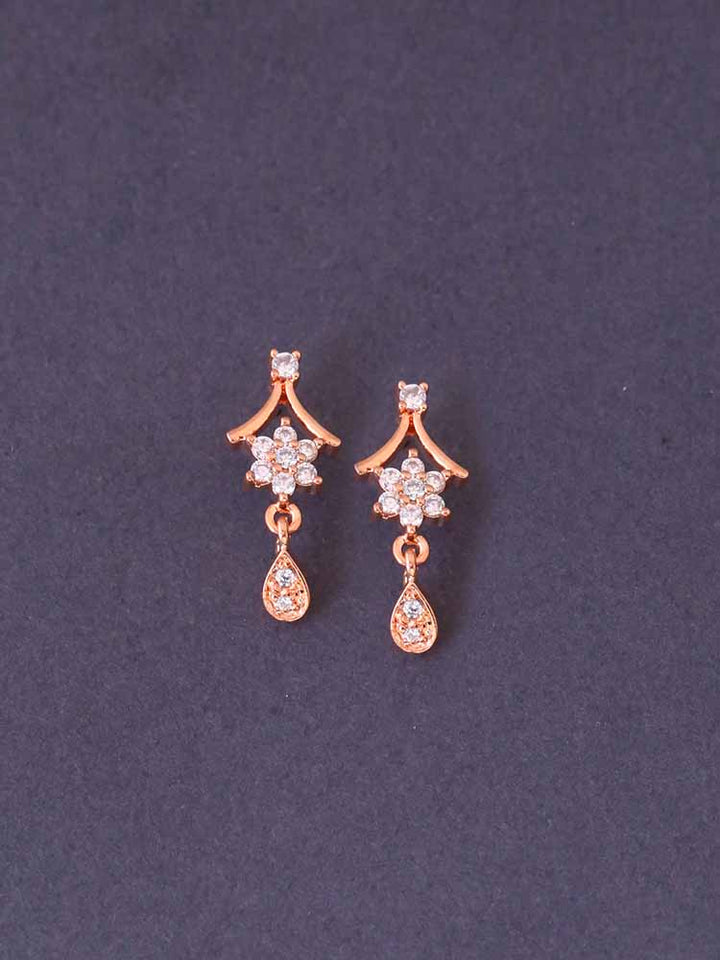 Rose Gold Elaint Danglers