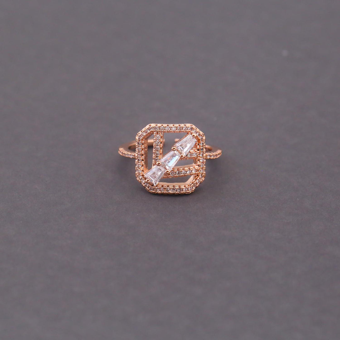 Rose Gold Elara Zirconia Ring