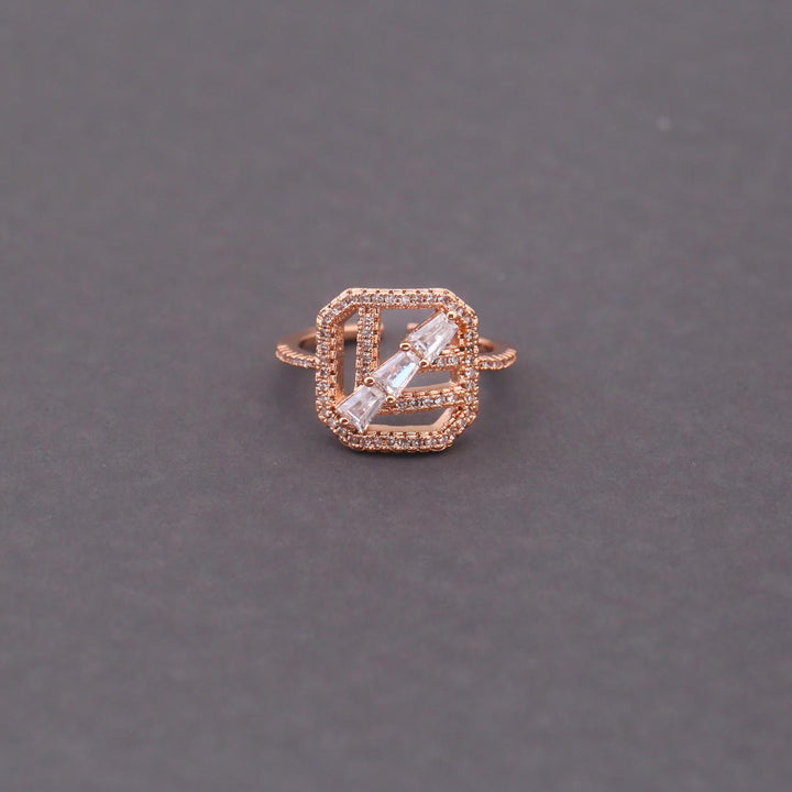 Rose Gold Elara Zirconia Ring