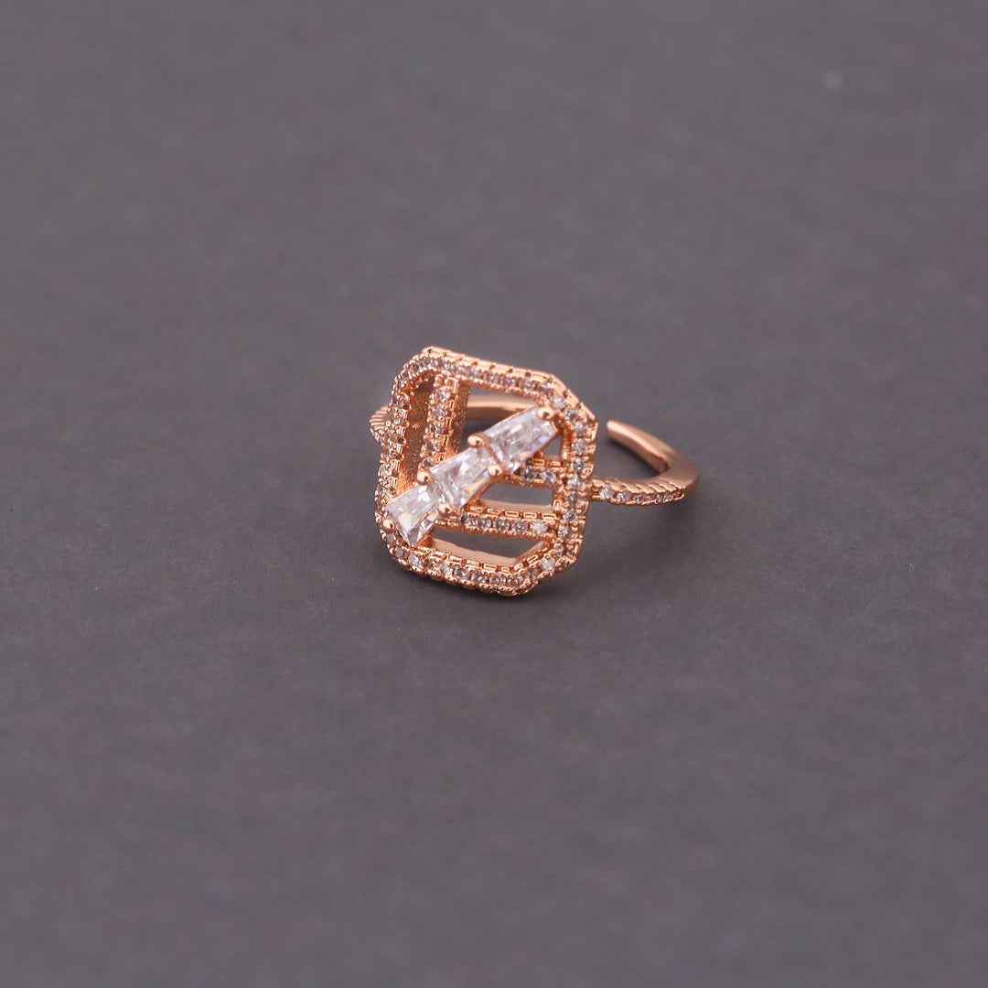 Rose Gold Elara Zirconia Ring