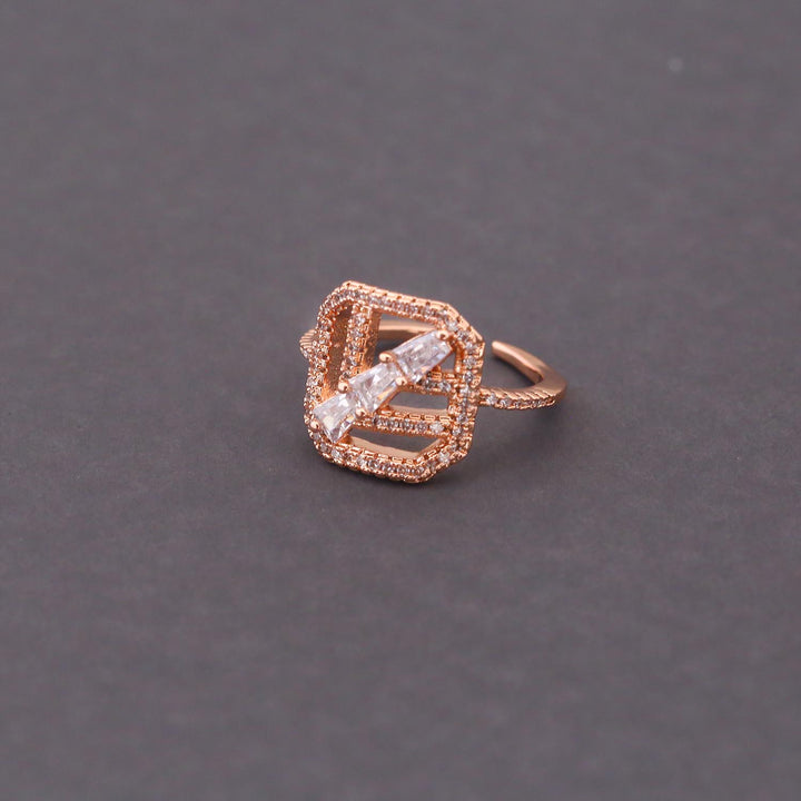 Rose Gold Elara Zirconia Ring