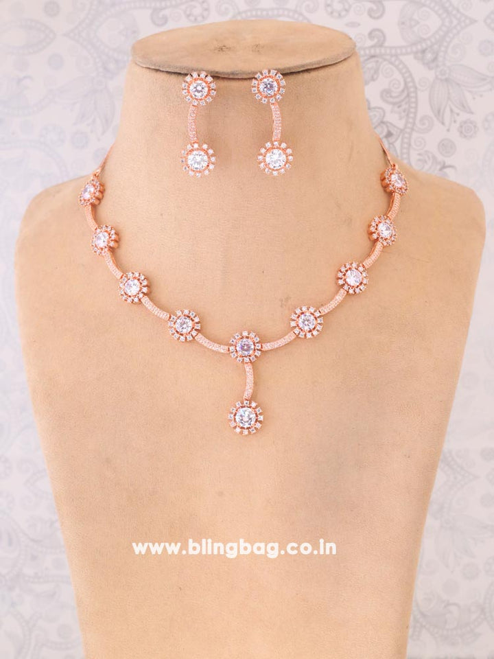 Rose Gold Elegance Jewellery Set