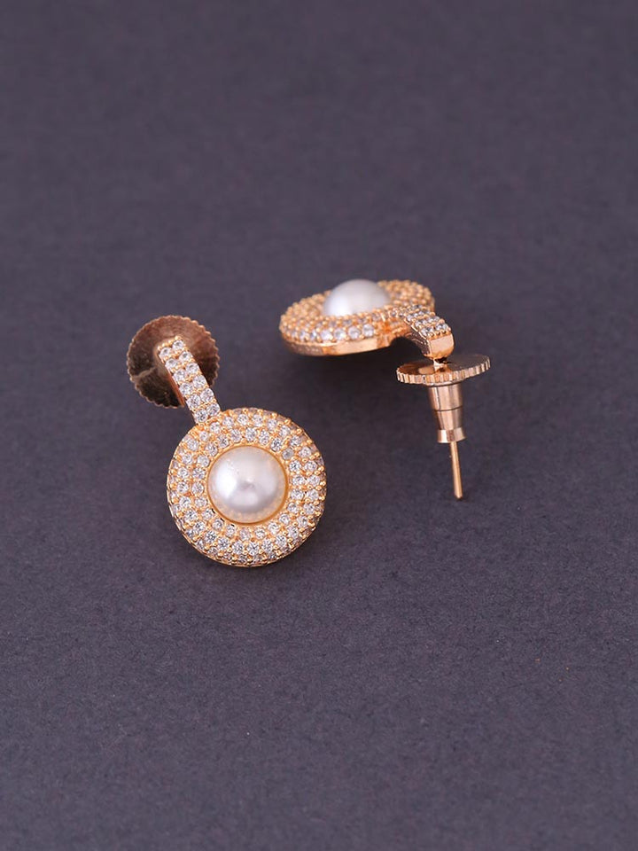 Rose Gold Eleonore Zirconia Studs