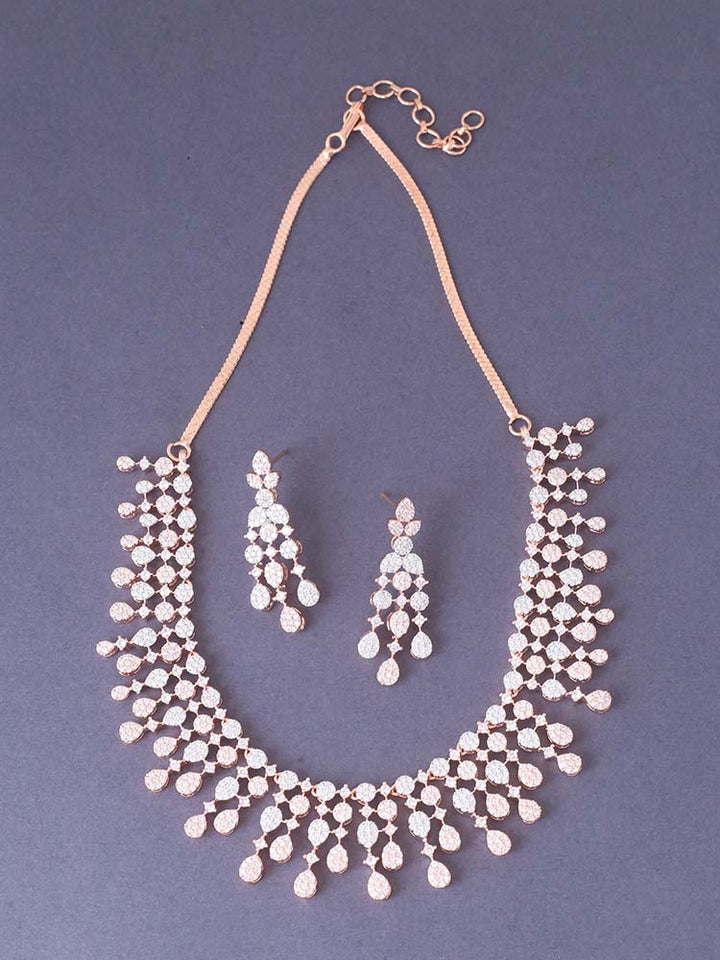 Rose Gold Eliora Zirconia Jewellery Set
