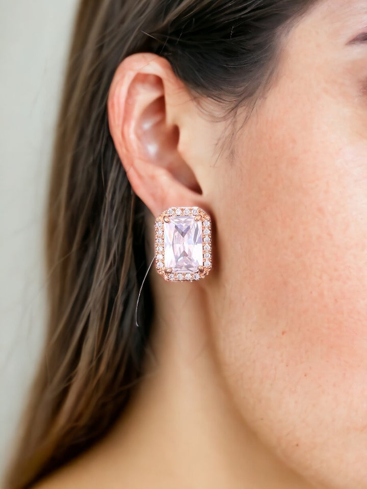 Rose Gold Ferling Zirconia Studs