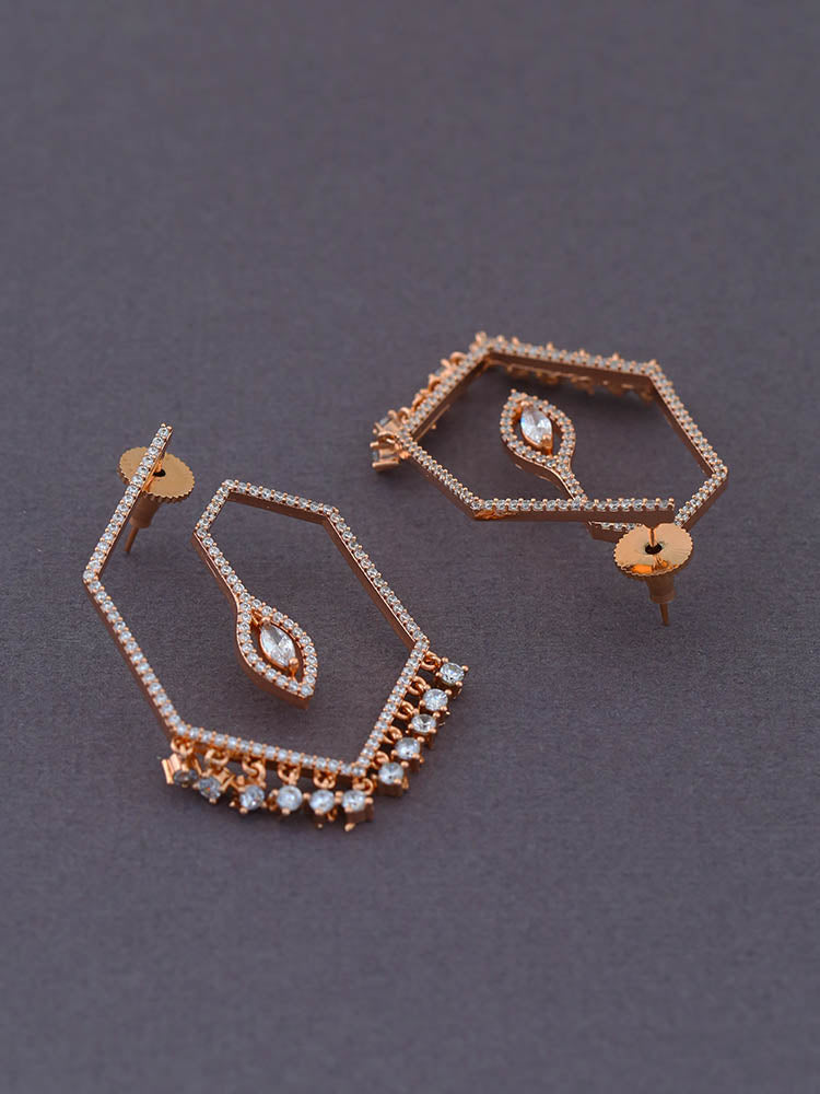 Rose Gold Fina Hoops
