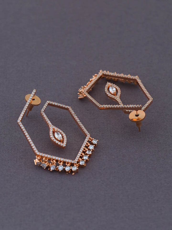 Rose Gold Fina Hoops