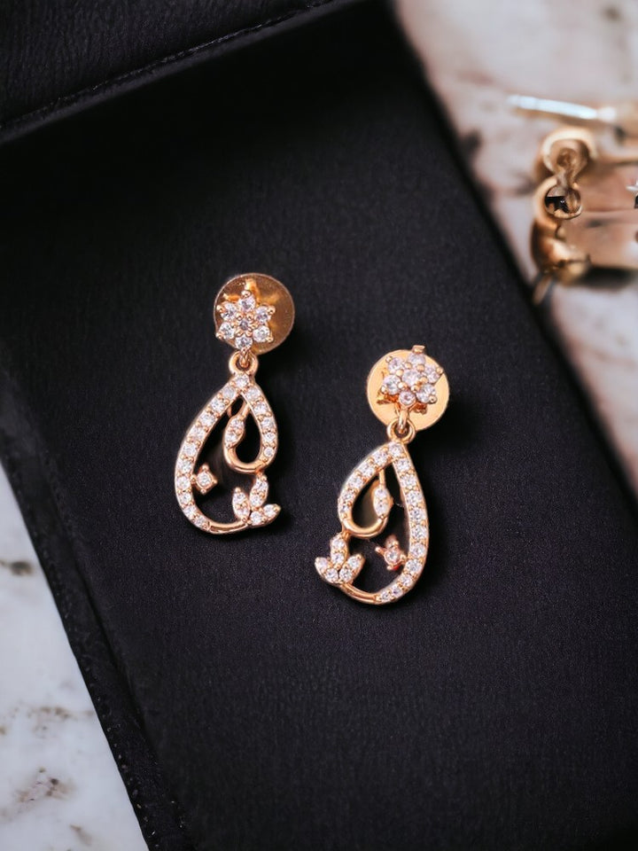 Rose Gold Flora Danglers