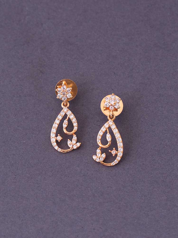 Rose Gold Flora Danglers