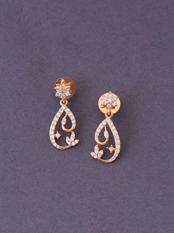 Rose Gold Flora Danglers