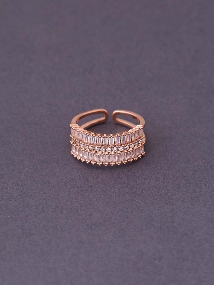 Rose Gold Gennadiya Adjustable Ring