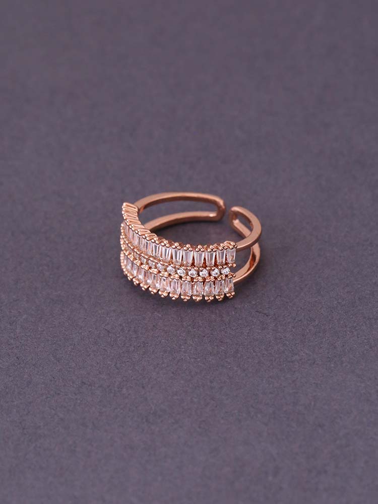 Rose Gold Gennadiya Adjustable Ring