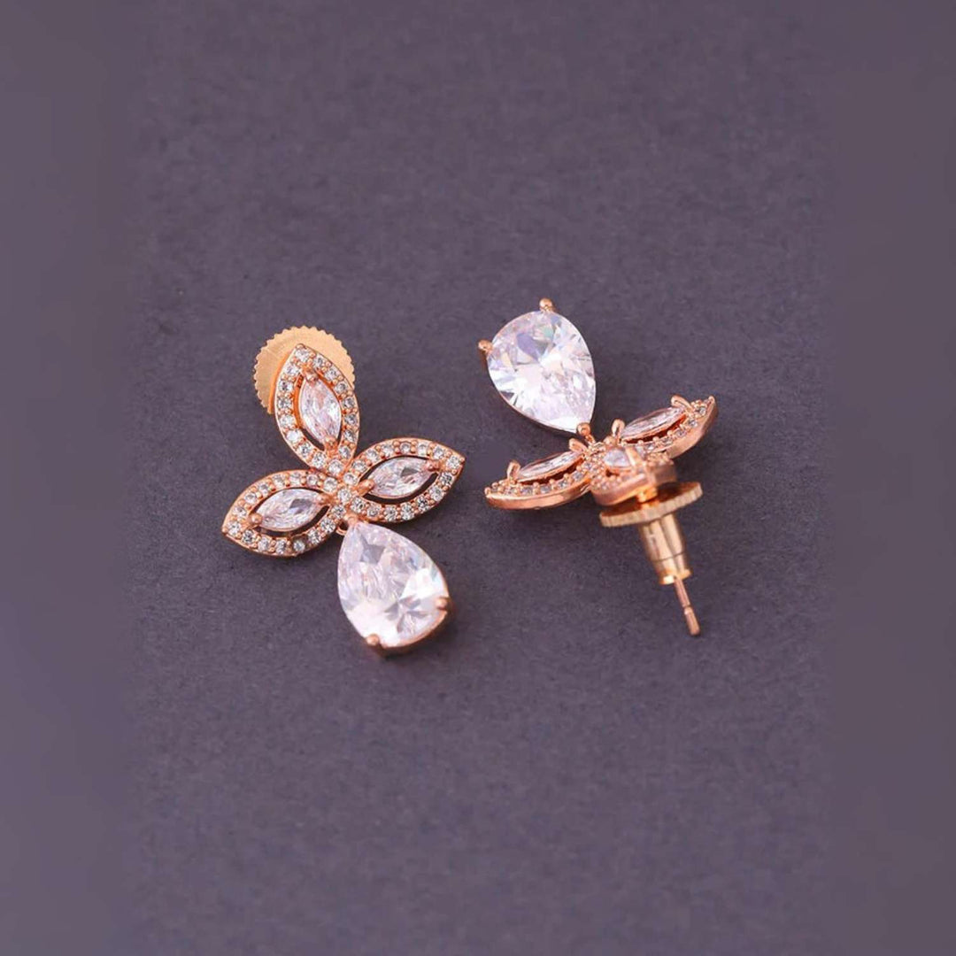 Rose Gold Ginny Zirconia Danglers