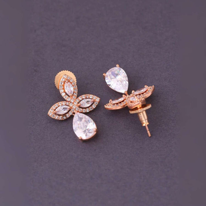 Rose Gold Ginny Zirconia Danglers