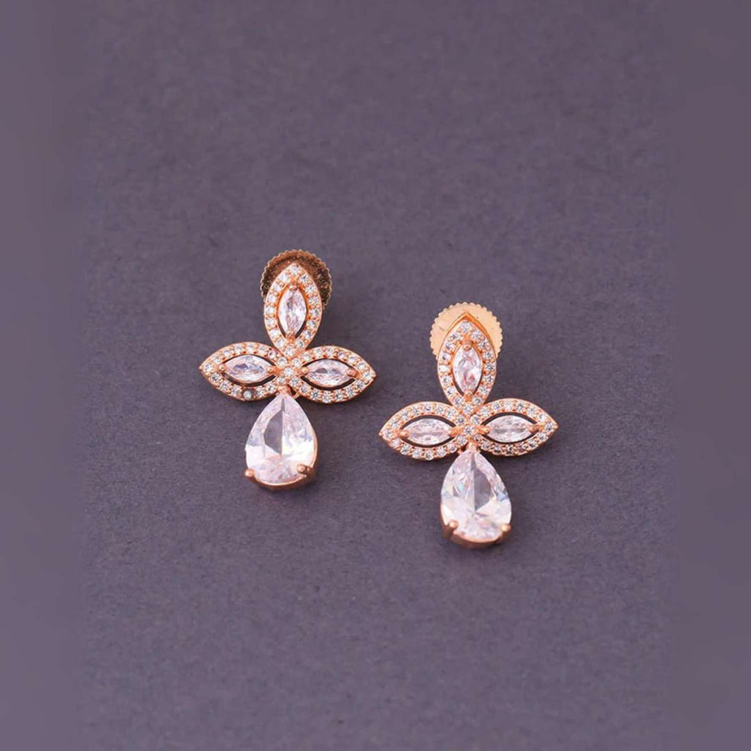 Rose Gold Ginny Zirconia Danglers