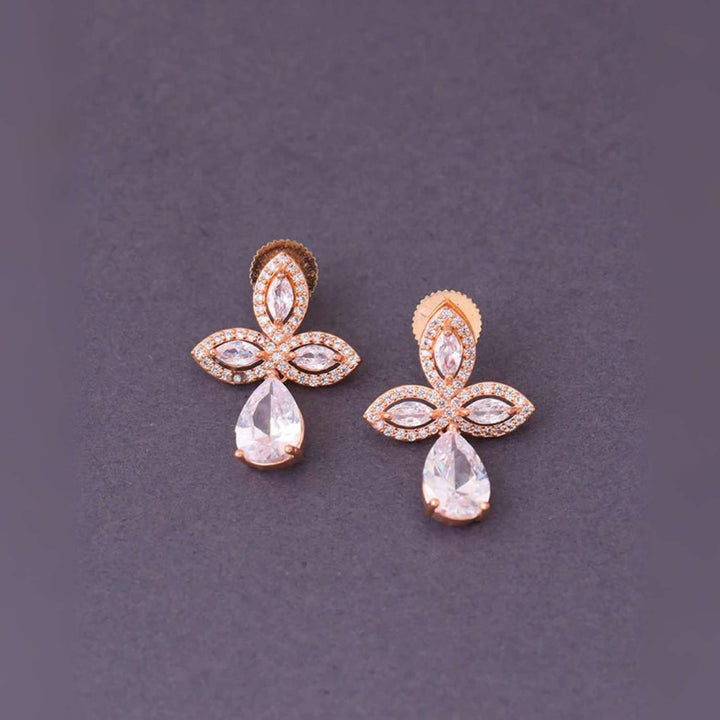 Rose Gold Ginny Zirconia Danglers