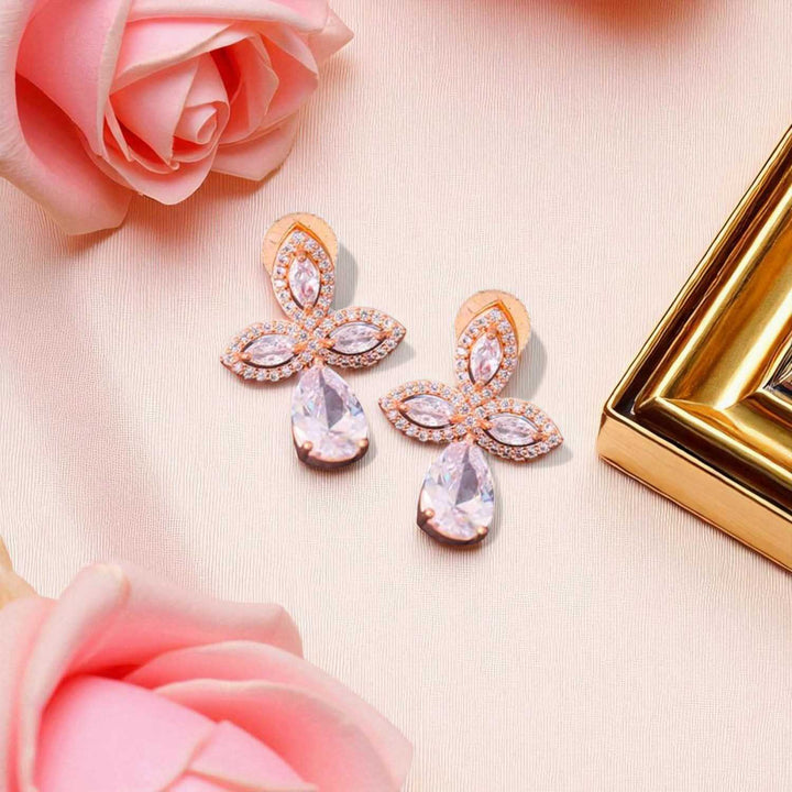 Rose Gold Ginny Zirconia Danglers