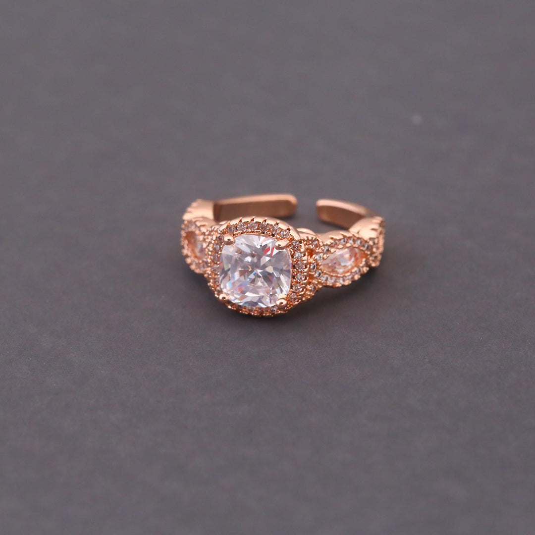 Rose Gold Gloria Zirconia Ring