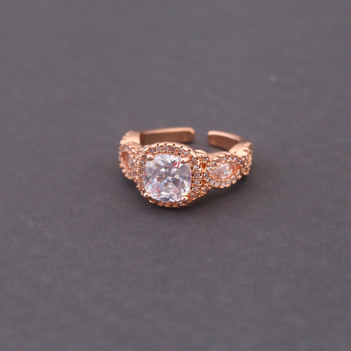 Rose Gold Gloria Zirconia Ring