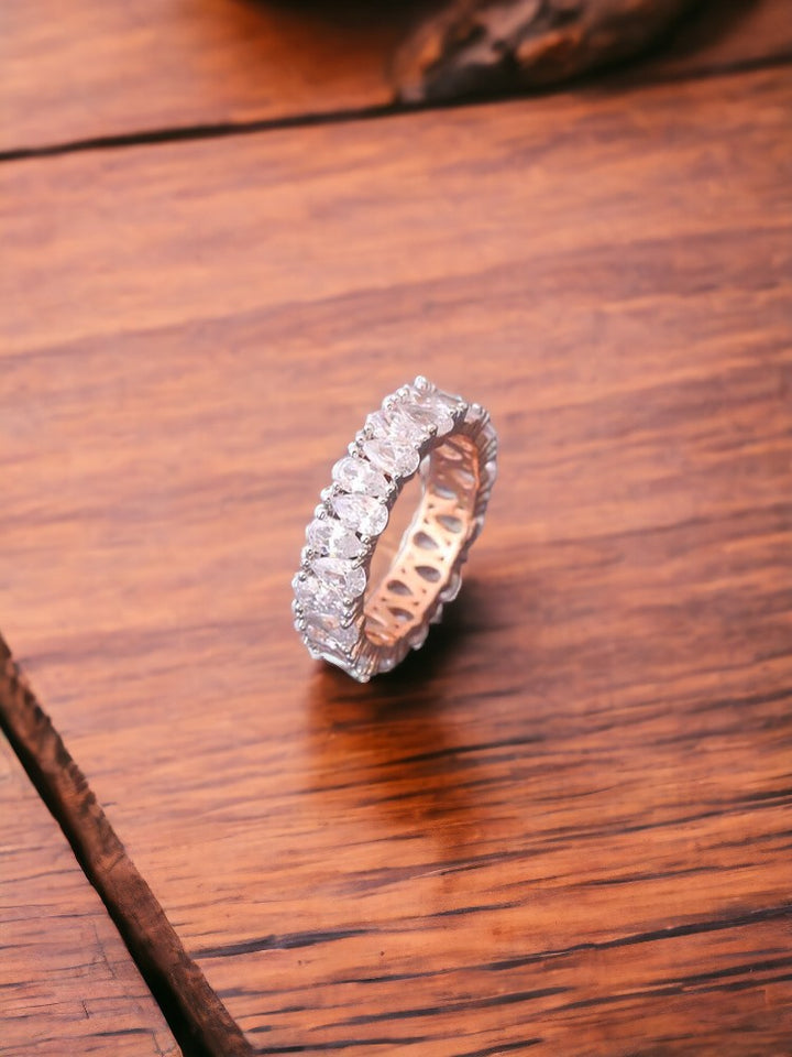 Rose Gold Gunjan Zirconia Ring - EOSS