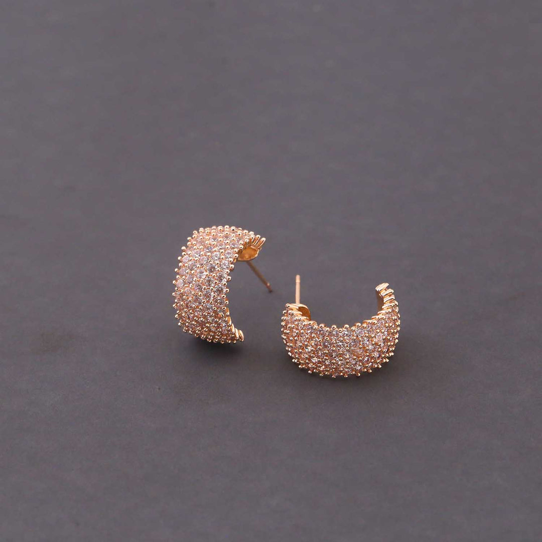 Rose Gold Hania Zirconia Hoops