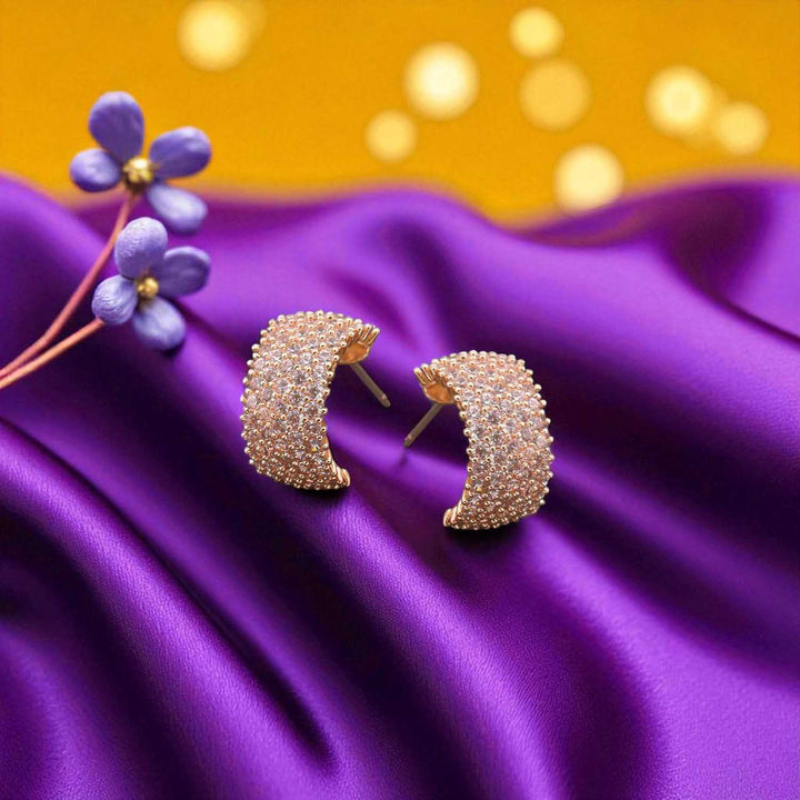 Rose Gold Hania Zirconia Hoops