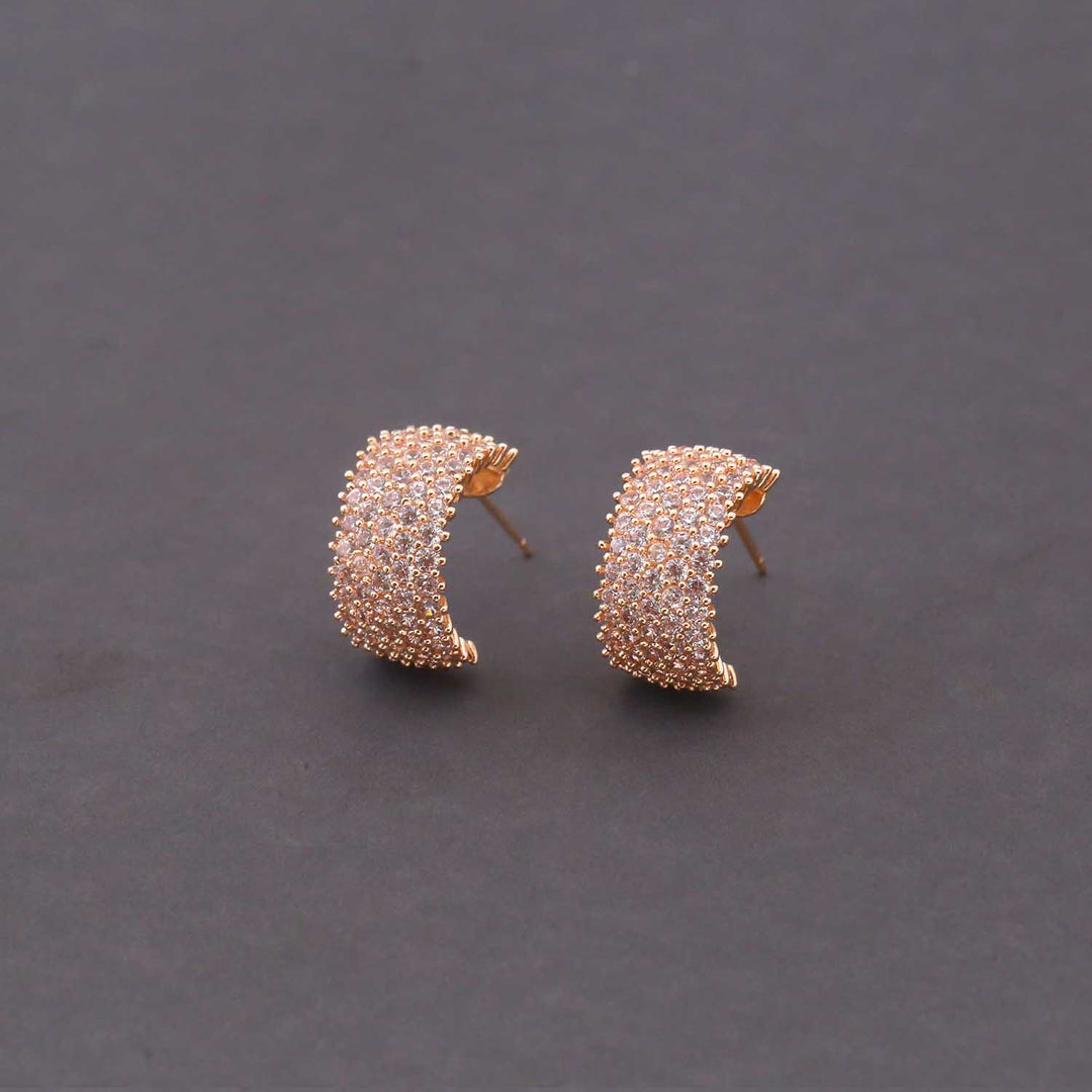 Rose Gold Hania Zirconia Hoops