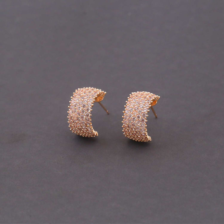Rose Gold Hania Zirconia Hoops