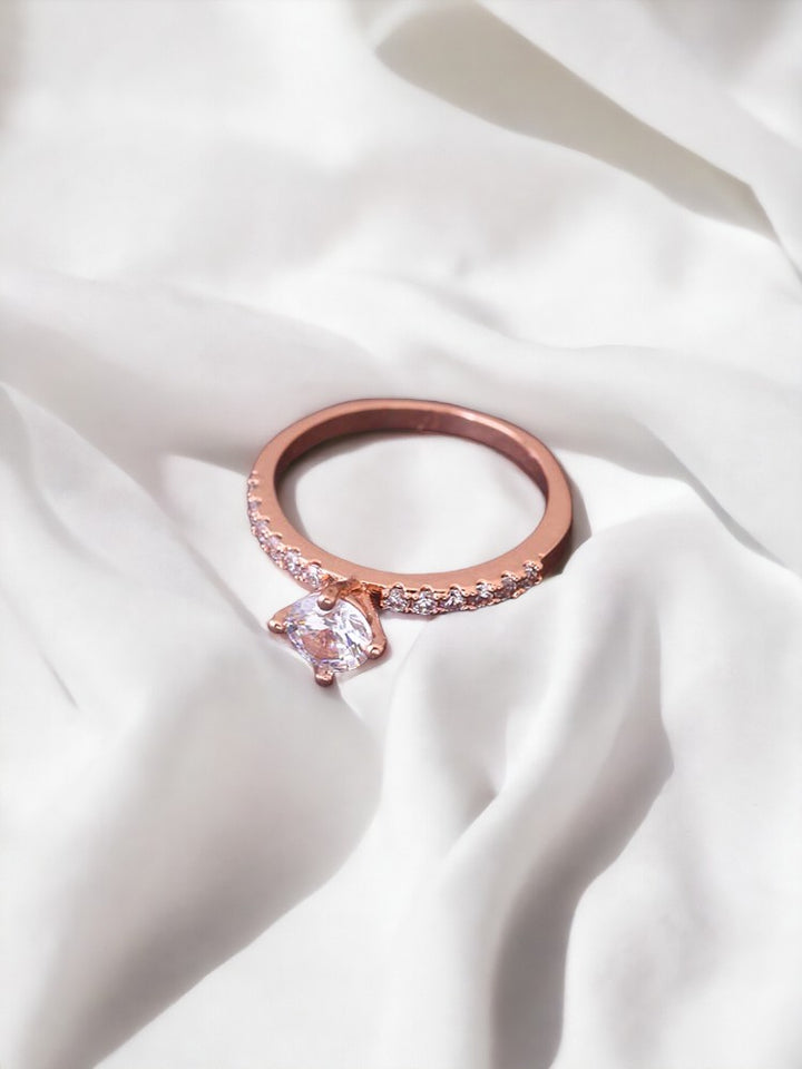Rose Gold Hany Zirconia Ring