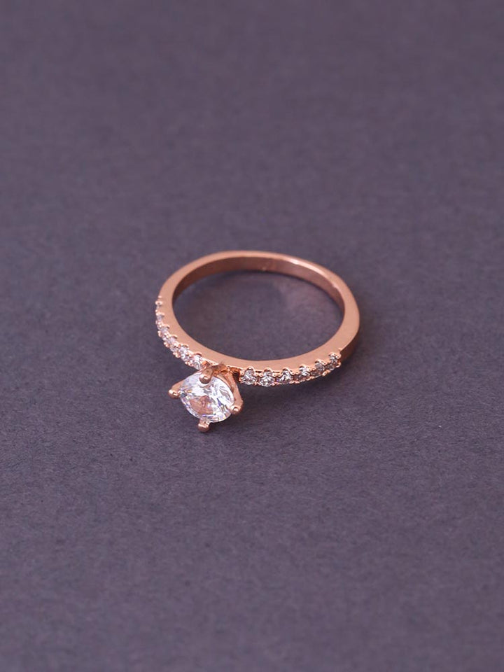 Rose Gold Hany Zirconia Ring