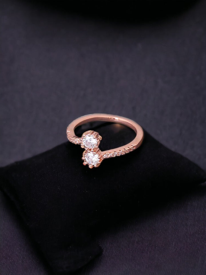 Rose Gold Ileana Zirconia Ring