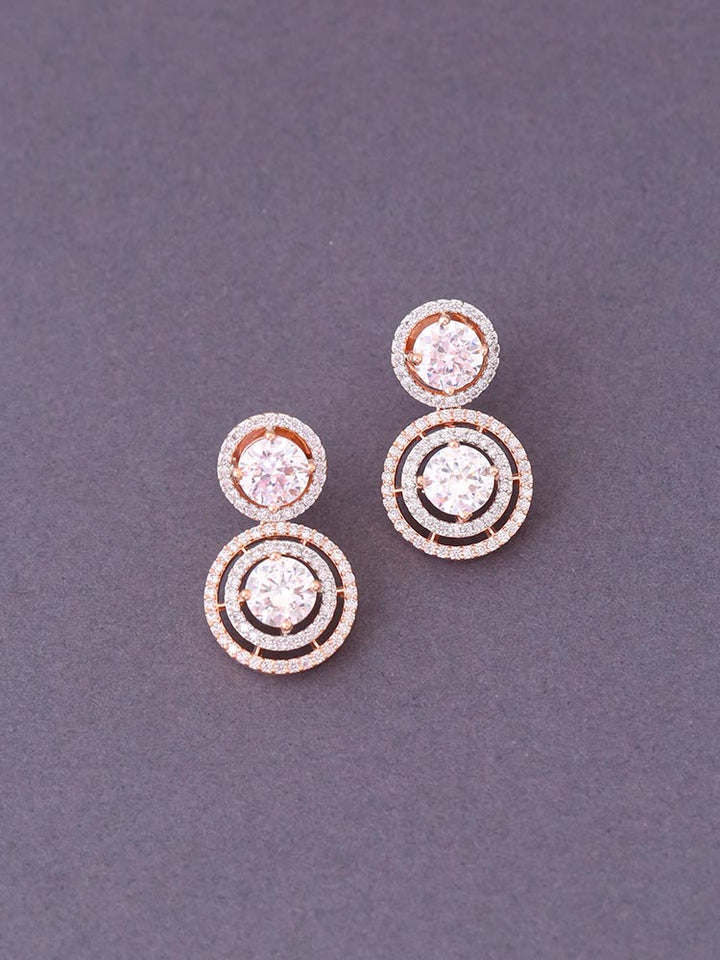 Rose Gold Inaya Zirconia  Danglers