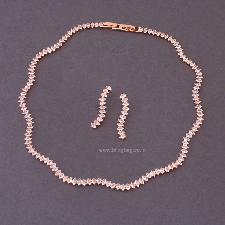 Rose Gold Irenea Zirconia Combo Set