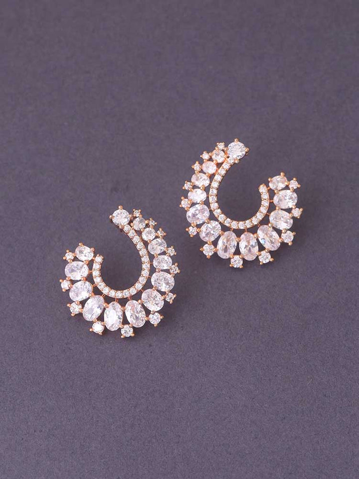 Rose Gold Keilani Zirconia Studs