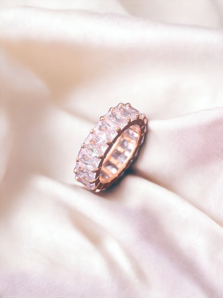 Rose Gold Keily Zirconia Ring - EOSS