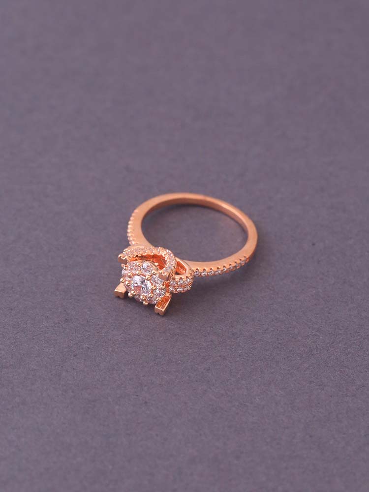 Rose Gold Krish Zirconia Ring